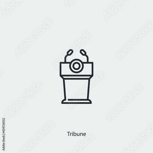 tribune  icon vector sign symbol