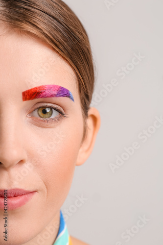 Beautiful woman with creati...