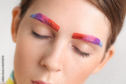 Beautiful woman with creati...