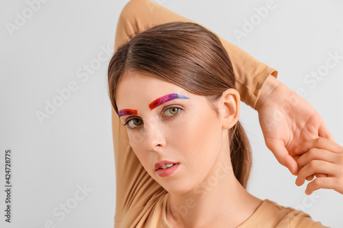 Beautiful woman with creati...