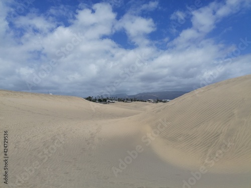 Maspalomas dunes  the desert in Gran Canaria 