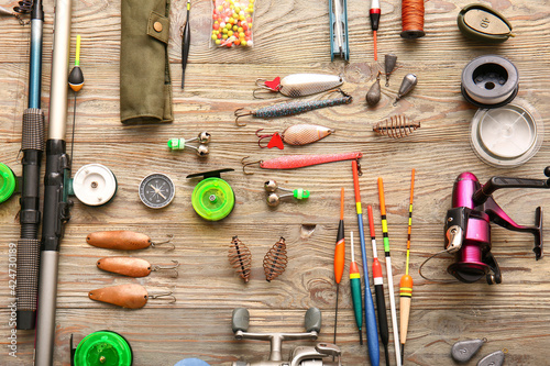 Different fishing equipment...