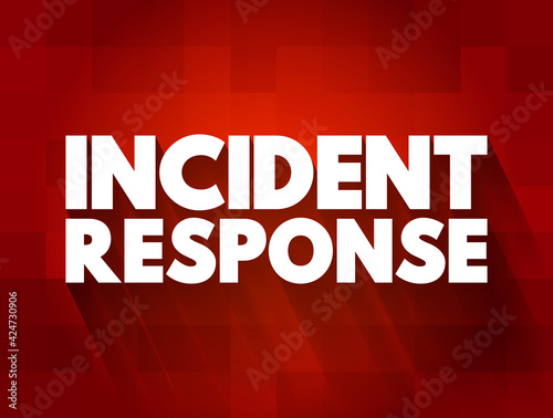 Incident Response text quote, concept background