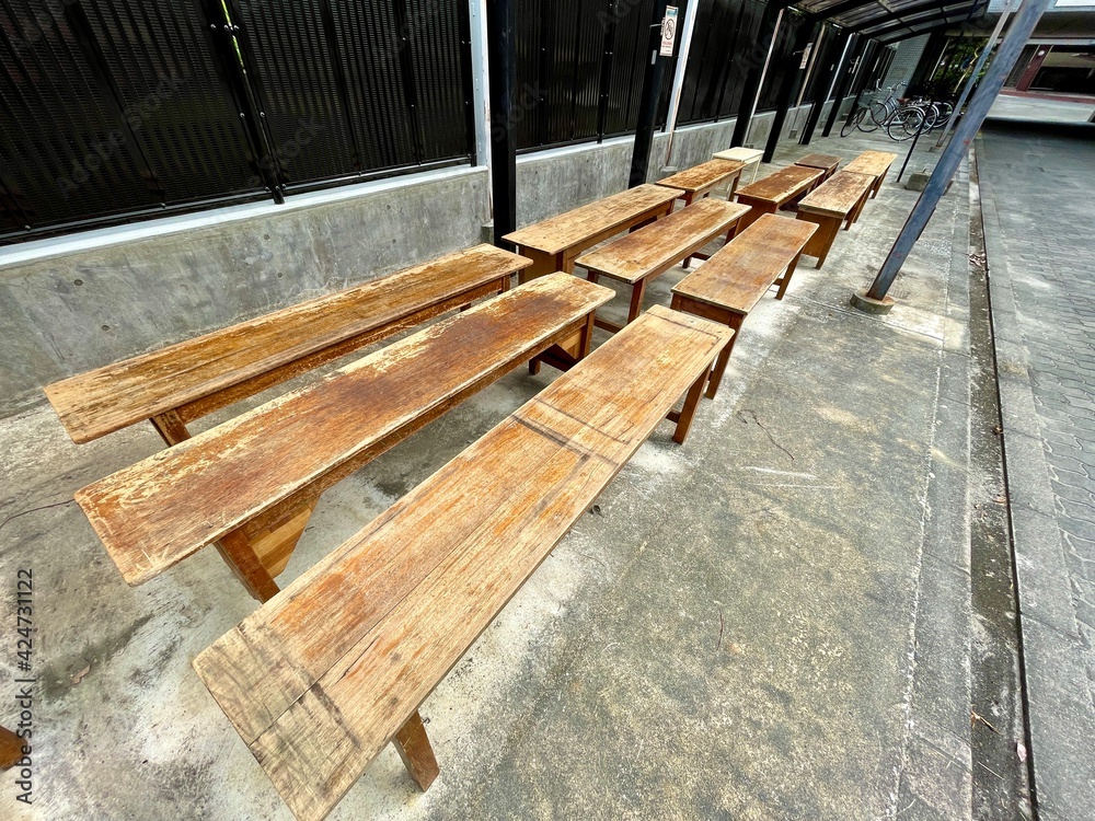 Fototapeta premium wooden bridge over the river