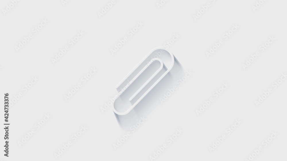 icon isolated on white background. Accounting symbol. Business, education and finance. 4K Video motion graphic animation