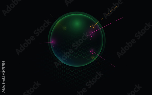Ddos hacker attack. Safety security protection sphere