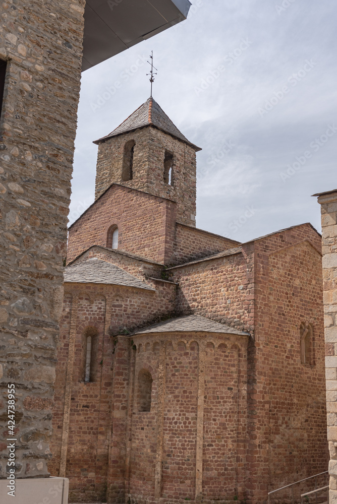 Day view of Cathedral of Santa Maria d'Urgell. Catalonia