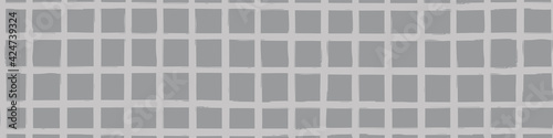 Canvas-taulu Modern paint brush graph grid vector seamless border
