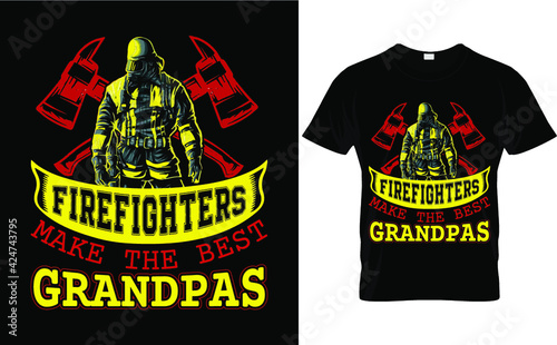 Firefighter T shirt design ,T shirt design vector