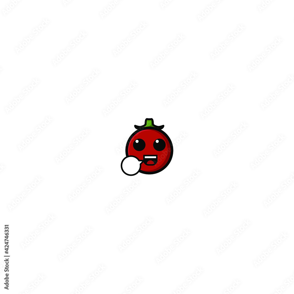 Cute Tomato Cartoon Character Vector Illustration Design. Outline, Cute, Funny Style. Recomended For Children Book, Cover Book, And Other. Cute Tomato Cartoon Character Vector Illustration Design. Outline, Cute, Funny Style. Recomended For Children Book, Cover Book, And Other.