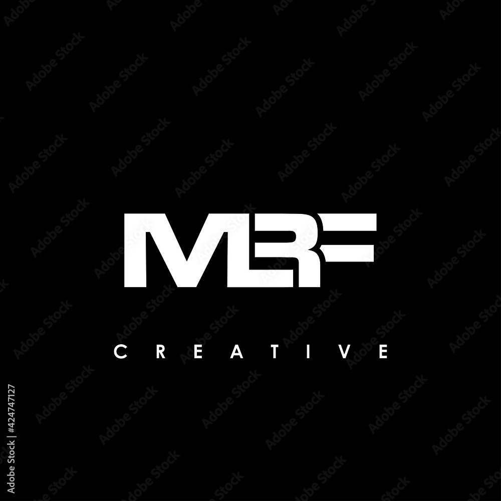MBF Letter Initial Logo Design Template Vector Illustration
