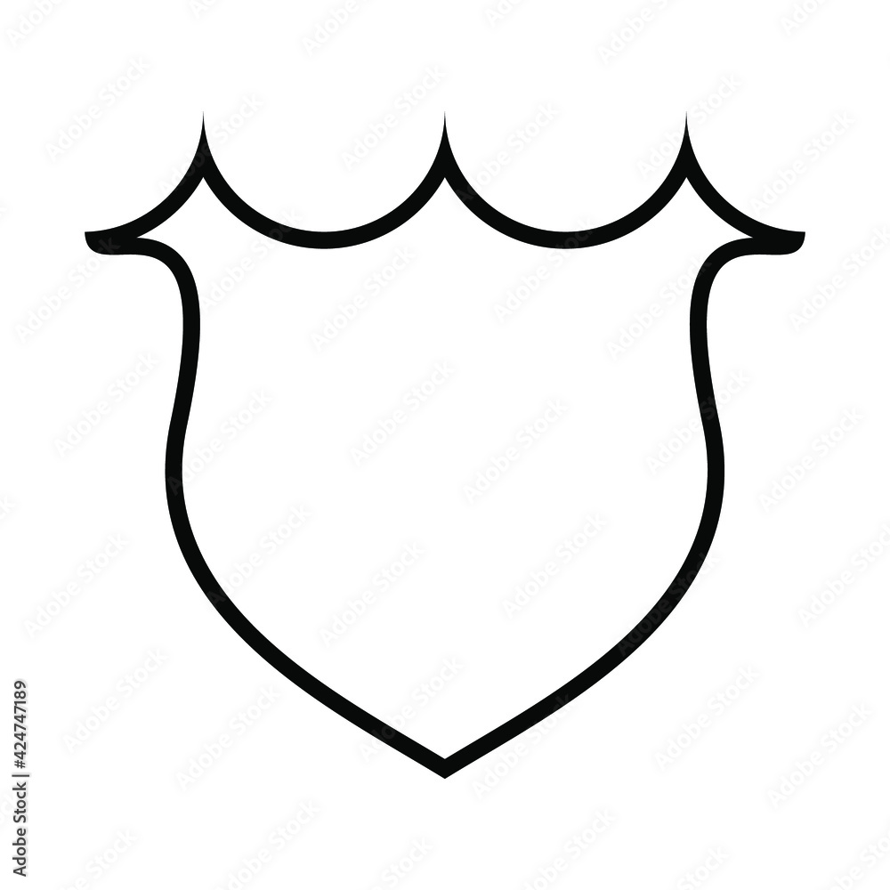 Shield Icon in trendy flat style isolated on grey background. Shield symbol for your web site design, logo, Shield Icon in trendy flat style isolated on grey background. Shield symbol for your web site design, logo,