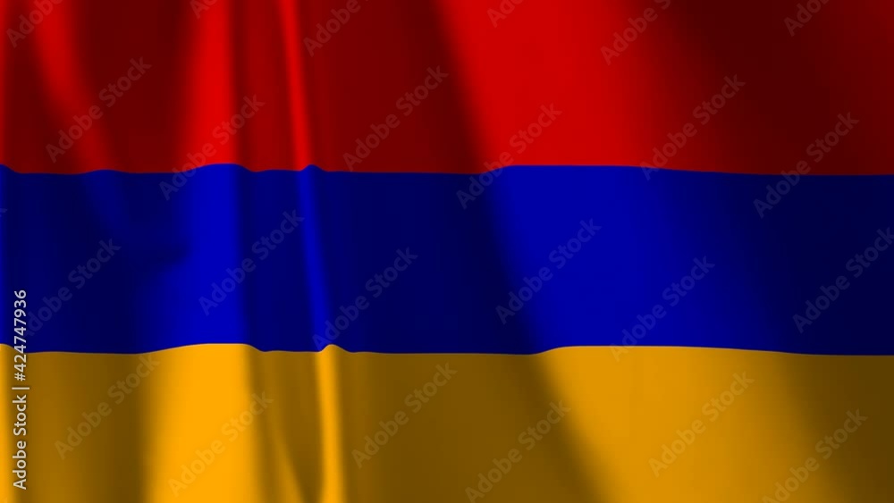 Flag of the Armenia waving in the wind. Background. A series of Flag of the Armenia waving in the wind. Background. A series of