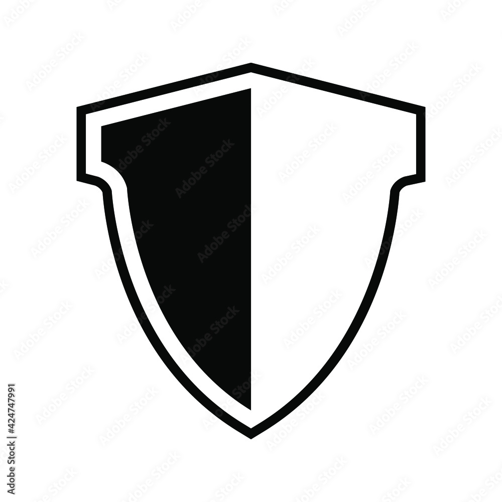 Shield Icon in trendy flat style isolated on grey background. Shield symbol for your web site design, logo, Shield Icon in trendy flat style isolated on grey background. Shield symbol for your web site design, logo,