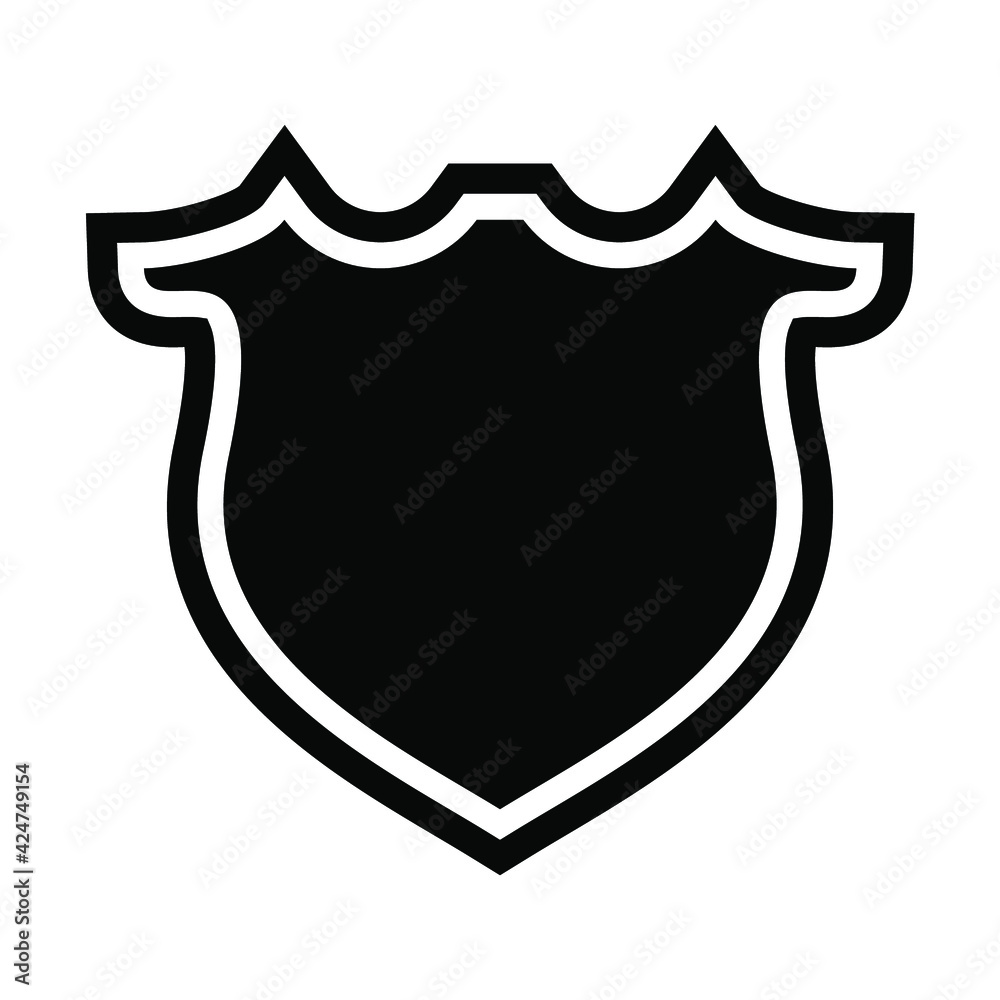 Shield Icon in trendy flat style isolated on grey background. Shield symbol for your web site design, logo, Shield Icon in trendy flat style isolated on grey background. Shield symbol for your web site design, logo,