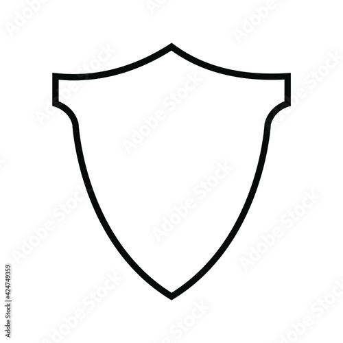 Shield Icon in trendy flat style isolated on grey background. Shield symbol for your web site design, logo,