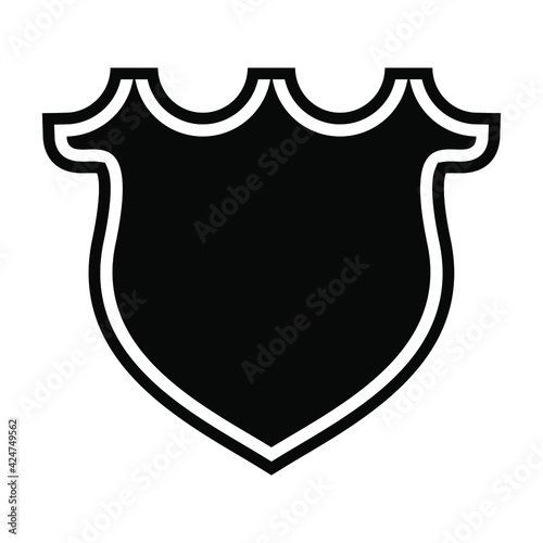 Shield Icon in trendy flat style isolated on grey background. Shield symbol for your web site design, logo,