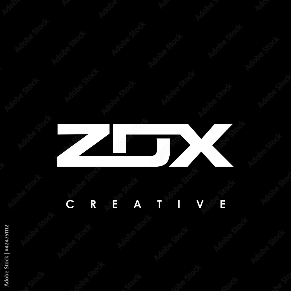 ZDX Letter Initial Logo Design Template Vector Illustration ZDX Letter Initial Logo Design Template Vector Illustration