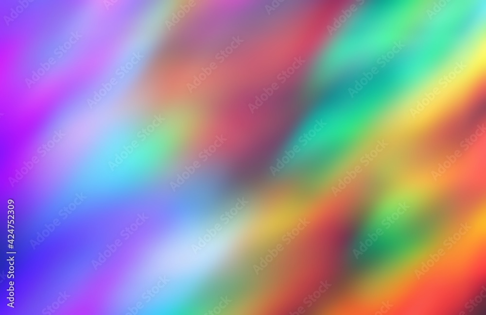 Red green blue lilac yellow strokes formless pattern. Colorful blurred background.