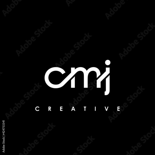 CMJ Letter Initial Logo Design Template Vector Illustration