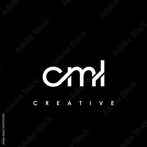 CML Letter Initial Logo Design Template Vector Illustration