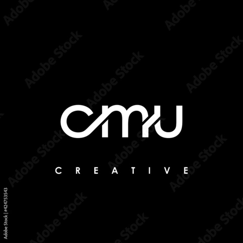 CMU Letter Initial Logo Design Template Vector Illustration