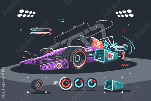 Racing car of F1