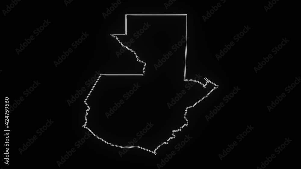 Map of Guatemala, Guatemala outline, Animated close up map of Guatemala Map of Guatemala, Guatemala outline, Animated close up map of Guatemala