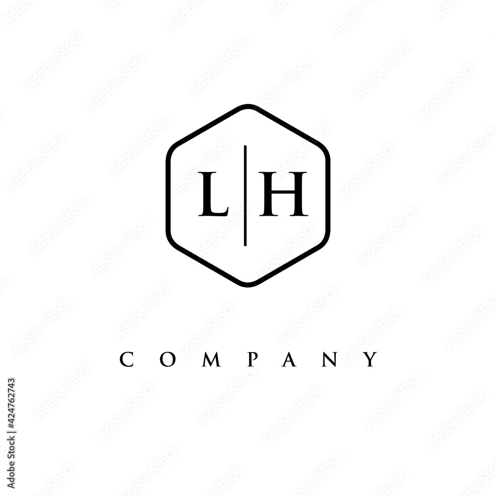 initial LH logo design vector initial LH logo design vector