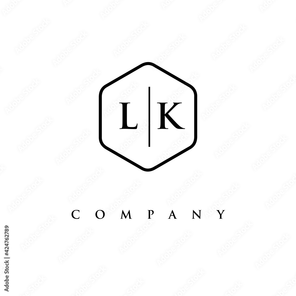initial LK logo design vector initial LK logo design vector