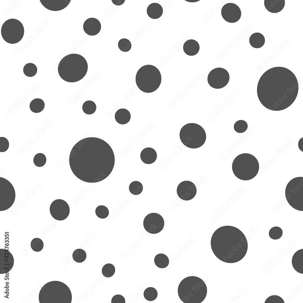 Irregular polka dots seamless pattern. Circle shapes texture background. Irregular polka dots seamless pattern. Circle shapes texture background.