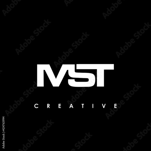 MST Letter Initial Logo Design Template Vector Illustration photo
