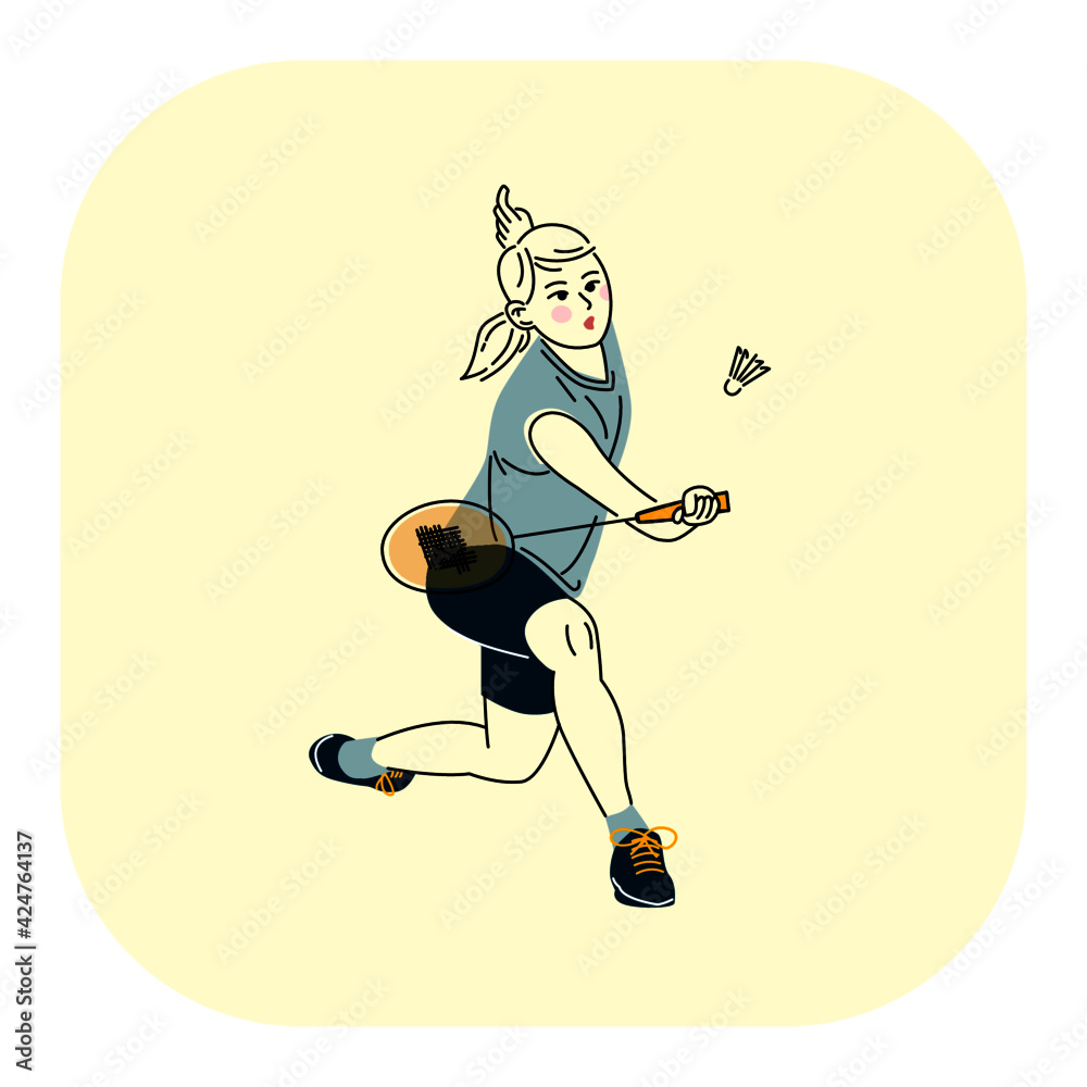 Fototapeta premium Badminton player