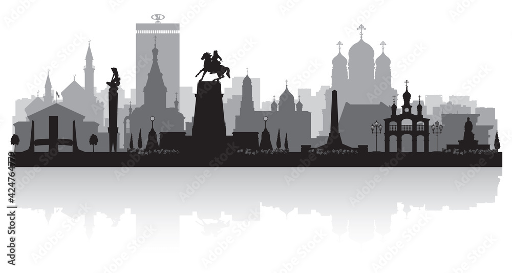 Tolyatti Russia city skyline silhouette