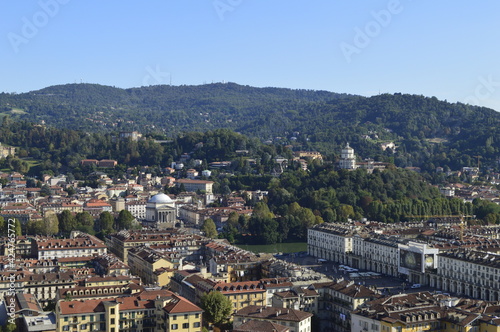 Panoramic view of the center of Turin