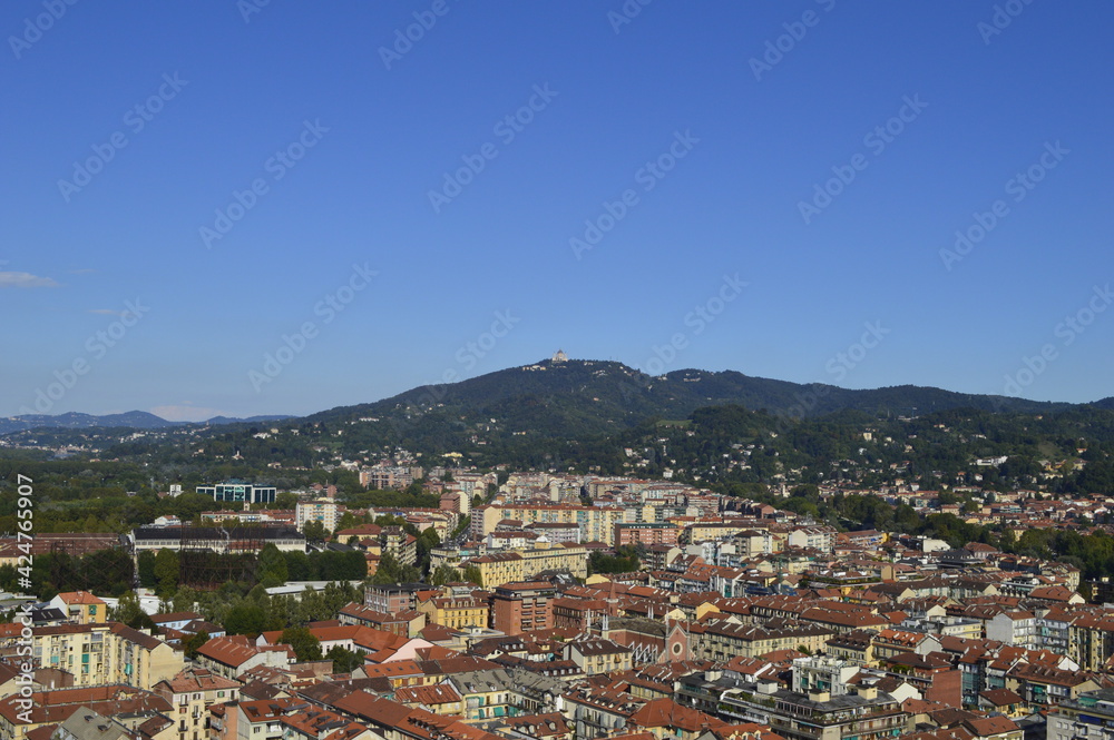 Panoramic view of the center of Turin