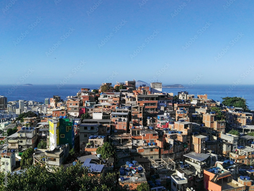 Cantagalo favela view - Rio de Janeiro, Brazil