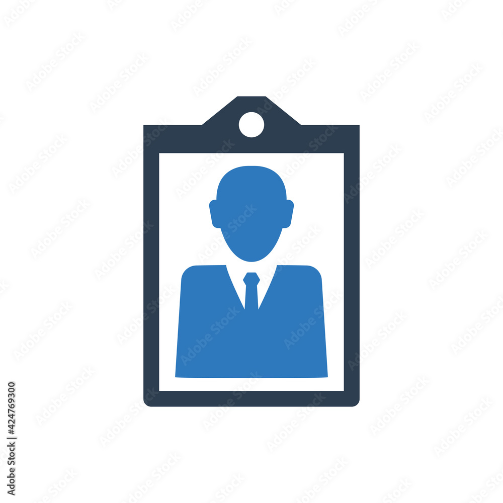 profile id card icon and identity sign symbol profile id card icon and identity sign symbol