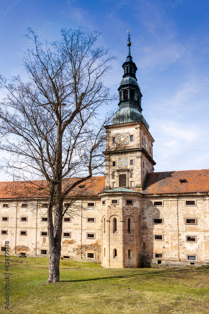  baroque monastery Plasy near Plzen, Czech republic