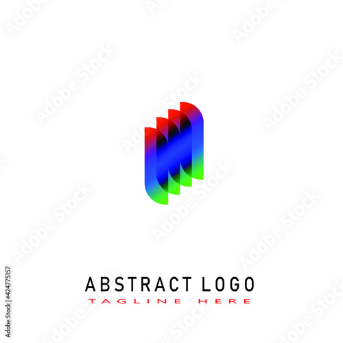 Abstract logo. Minimalist logo design. Creative logo. Beautiful and simple elements. - Vector