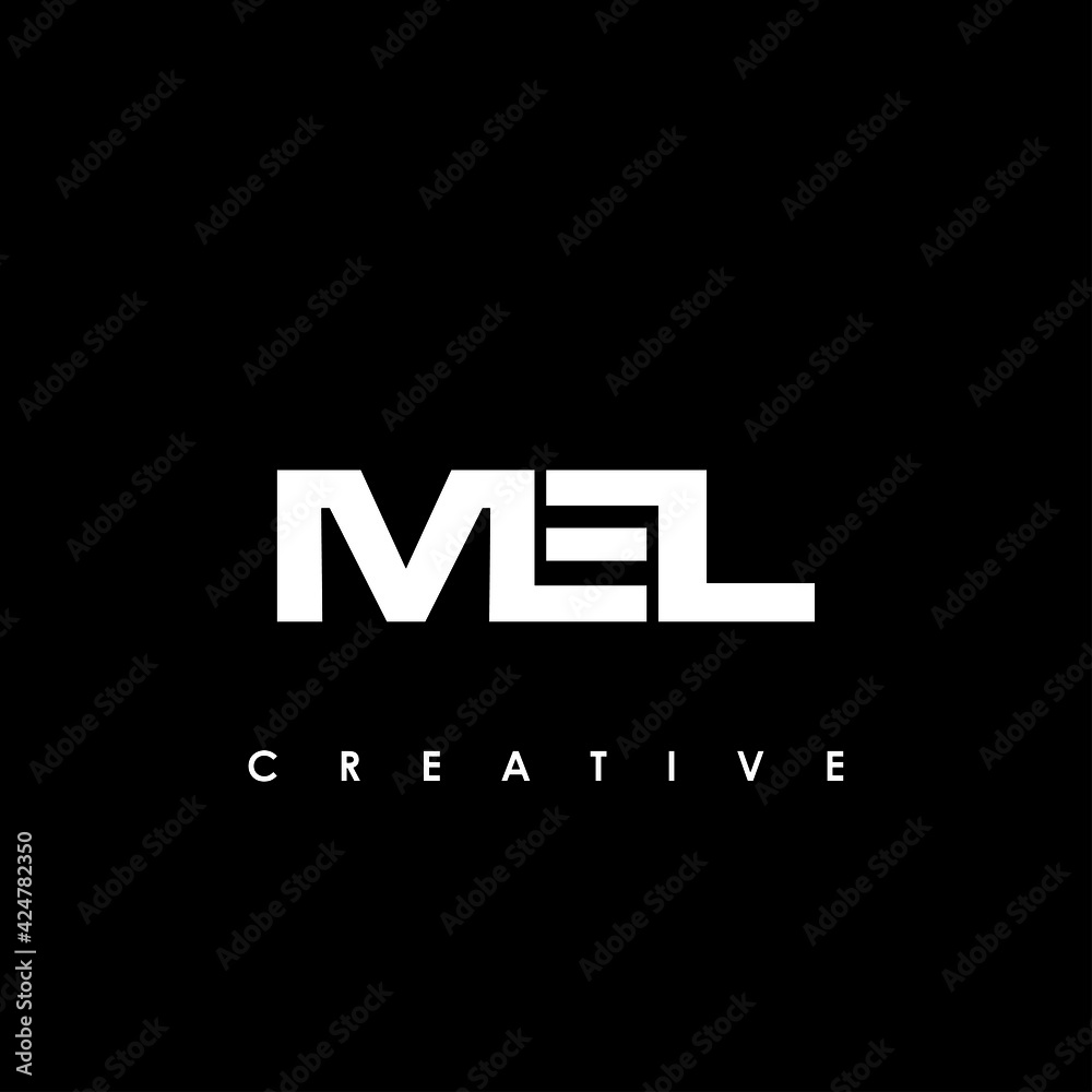 MEL Letter Initial Logo Design Template Vector Illustration