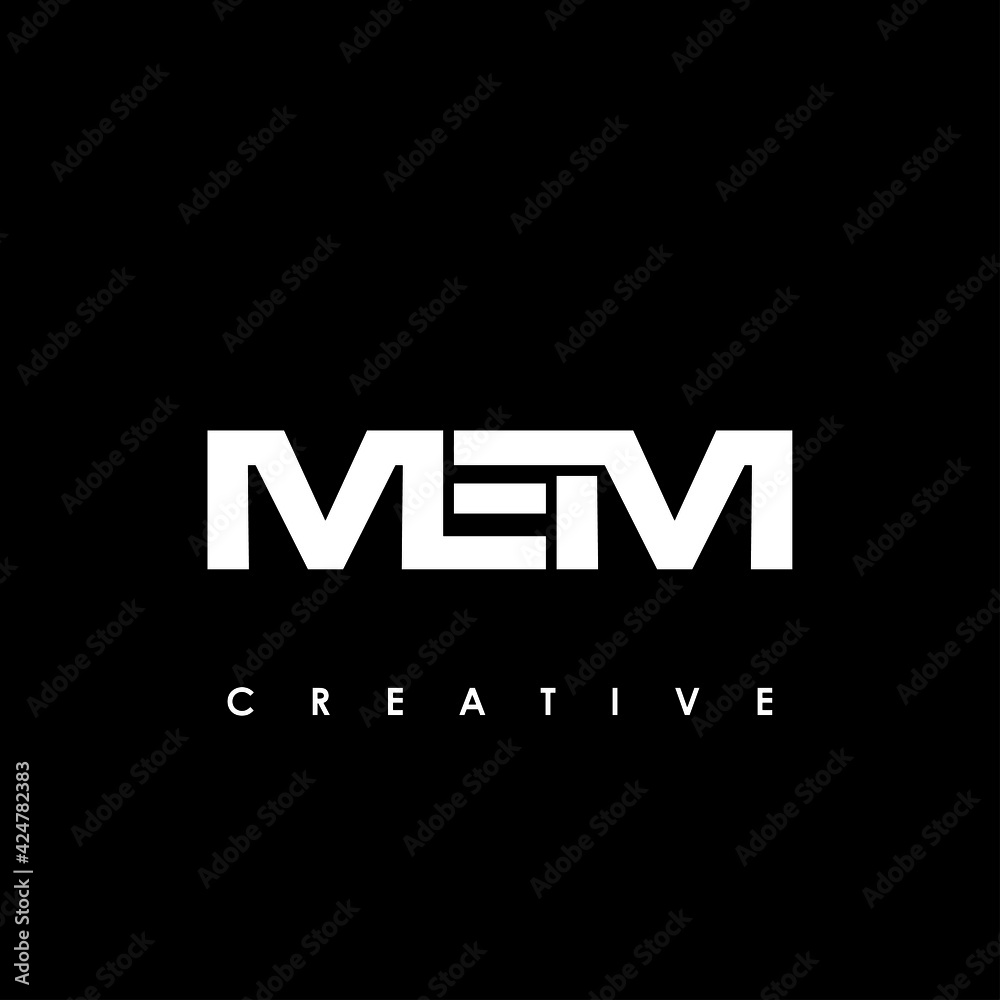 MEM Letter Initial Logo Design Template Vector Illustration MEM Letter Initial Logo Design Template Vector Illustration