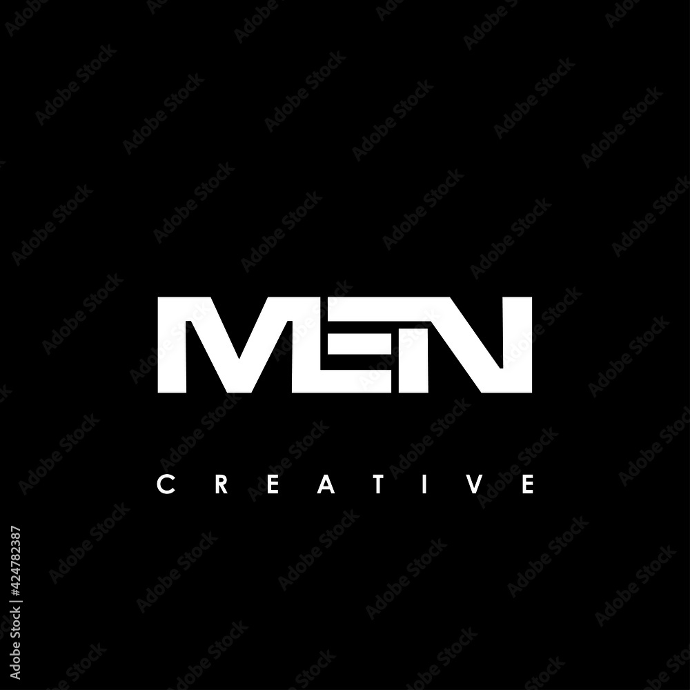 MEN Letter Initial Logo Design Template Vector Illustration