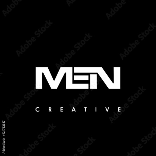MEN Letter Initial Logo Design Template Vector Illustration