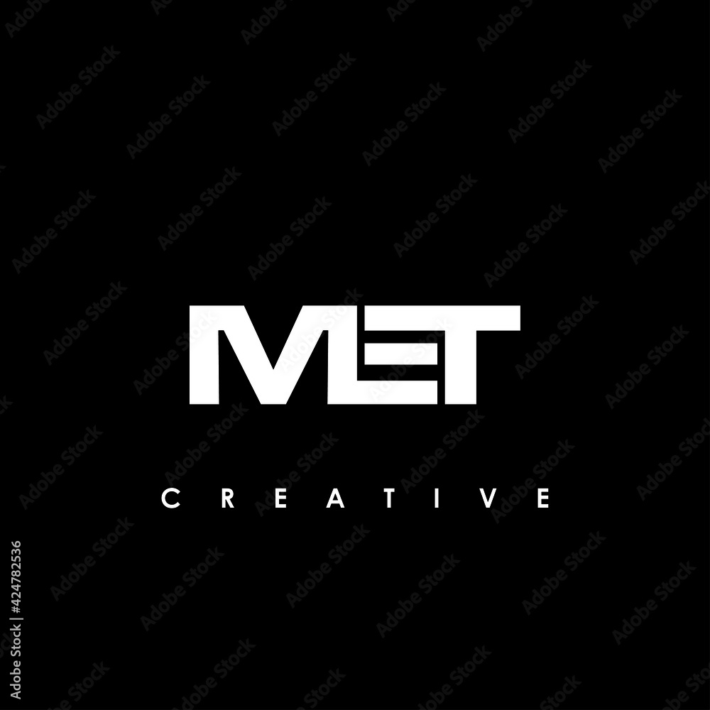 MET Letter Initial Logo Design Template Vector Illustration MET Letter Initial Logo Design Template Vector Illustration