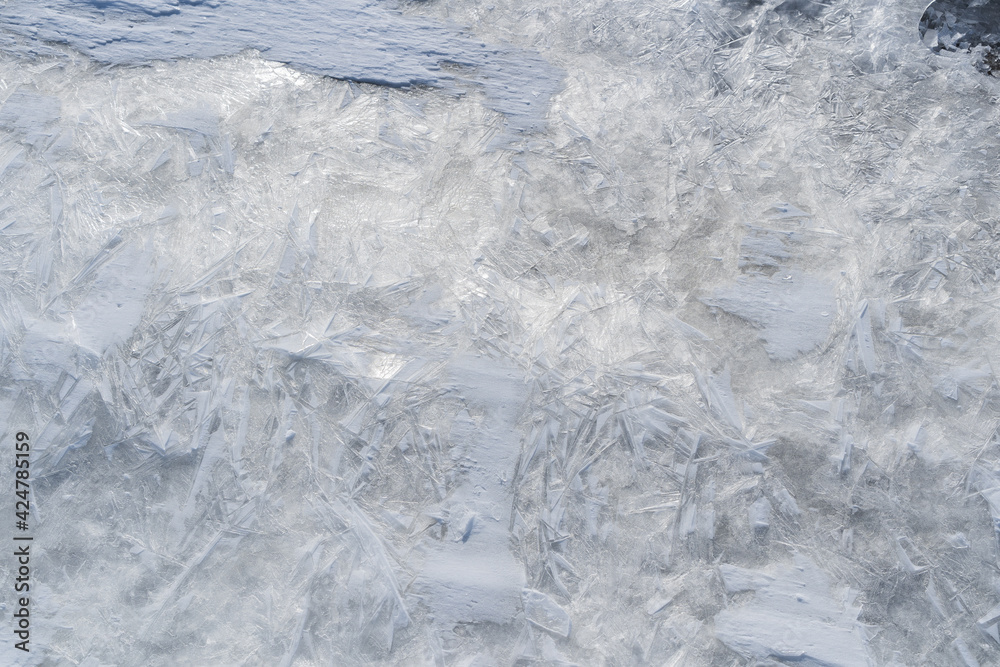Ice texture. Frozen sea.