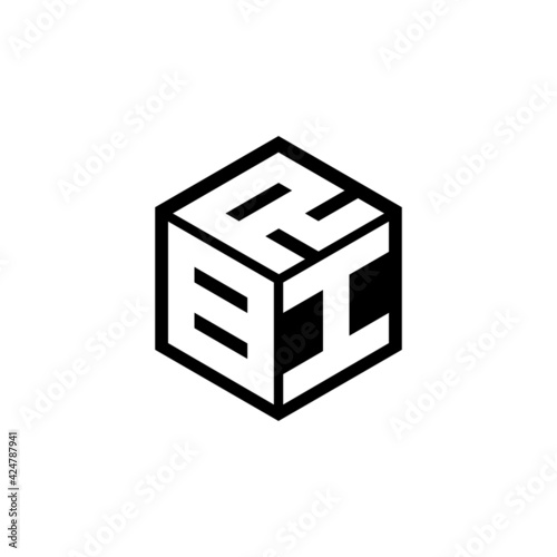 BIR letter logo design with white background in illustrator, vector logo modern alphabet font overlap style. calligraphy designs for logo, Poster, Invitation, etc.	