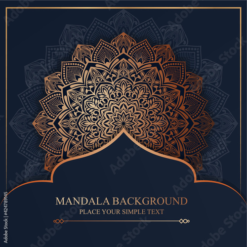 luxury mandala background with arabesque pattern islamic style