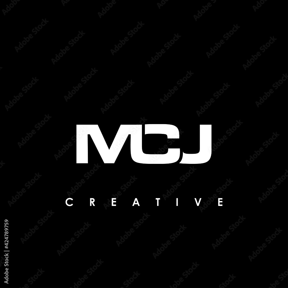 MCJ Letter Initial Logo Design Template Vector Illustration