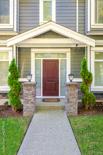 Entrance of a house in Vancouver, Canada.